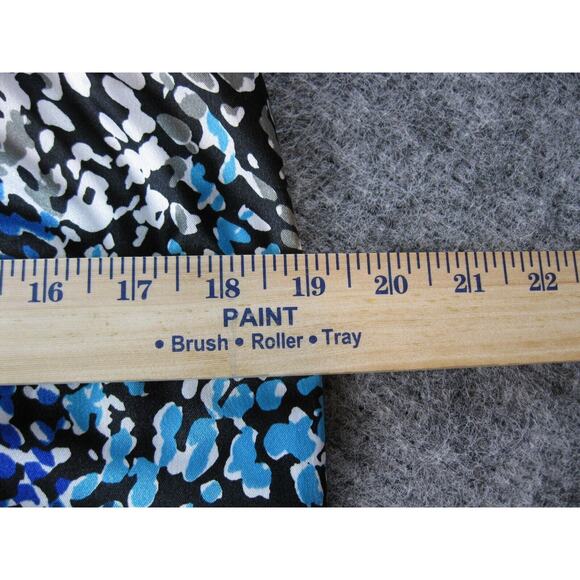 Maggy London Dress Women 8 Blue One Shoulder Satin Ruched Flattering Ladies - Picture 13 of 15